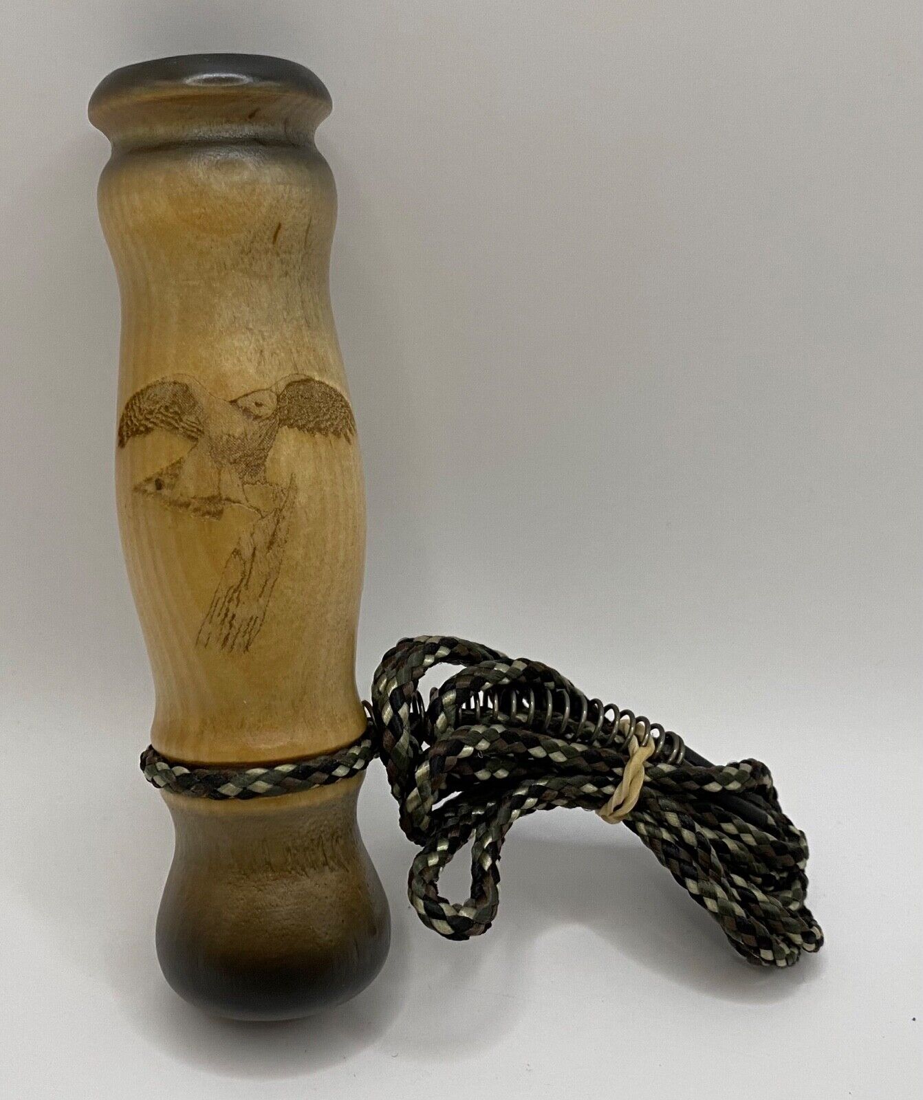 Genuinely Amish Crafted Wooden Hawk Call with Lanyard