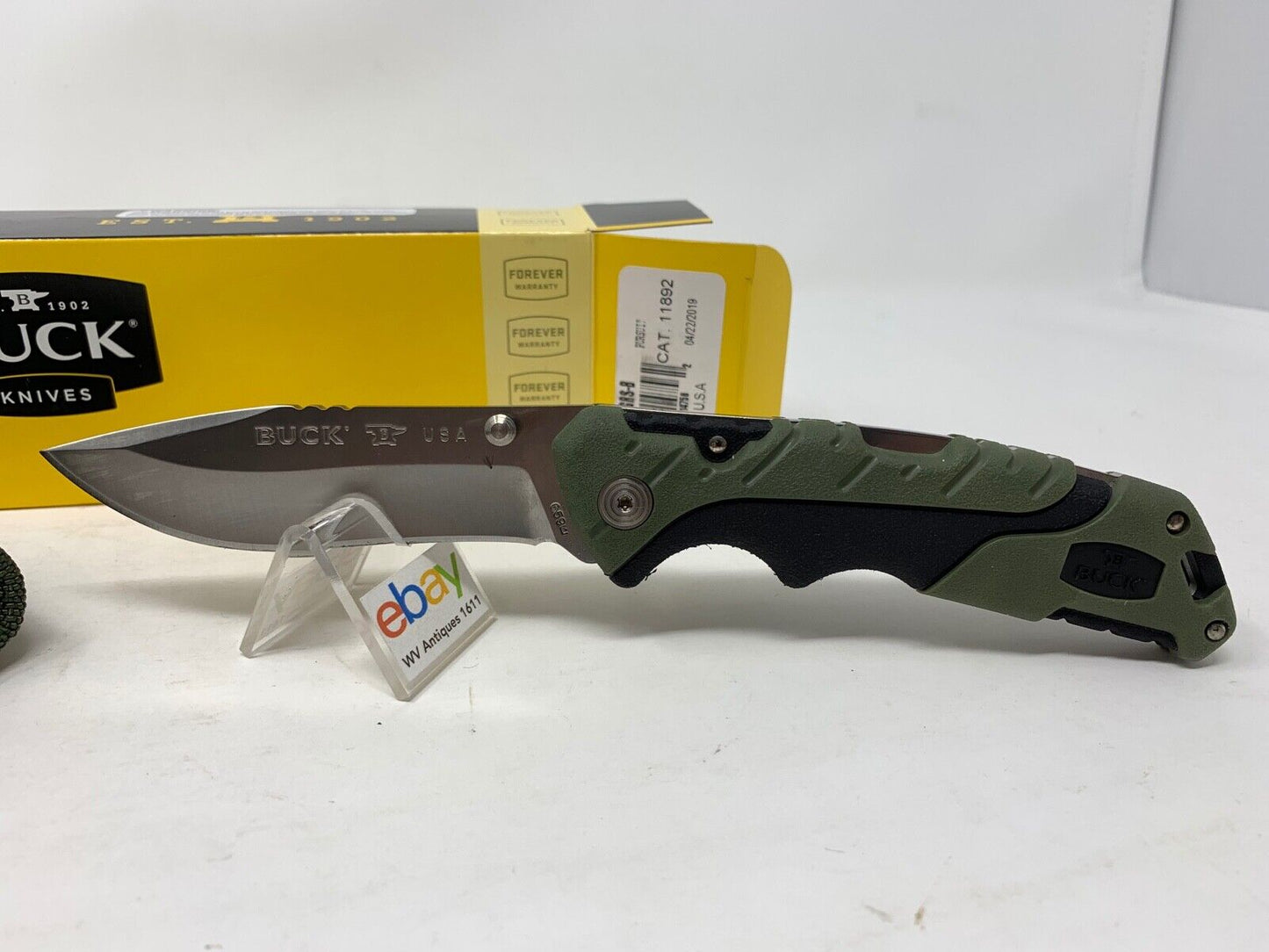 Buck USA 659 Large Pursuit Folding Hunting Knife with Sheath - New In Box!