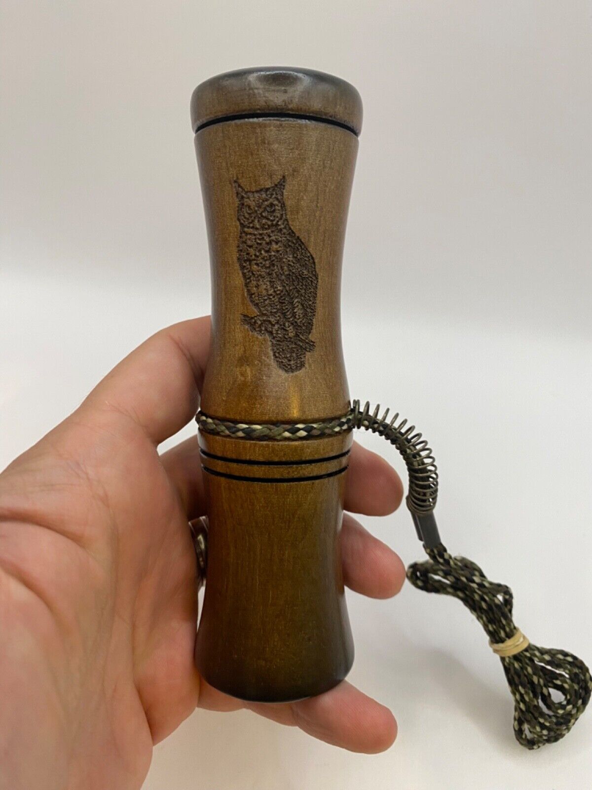 Genuinely Amish Crafted Barred Owl Hooter / Call - Wooden - Turkey Locator Call!