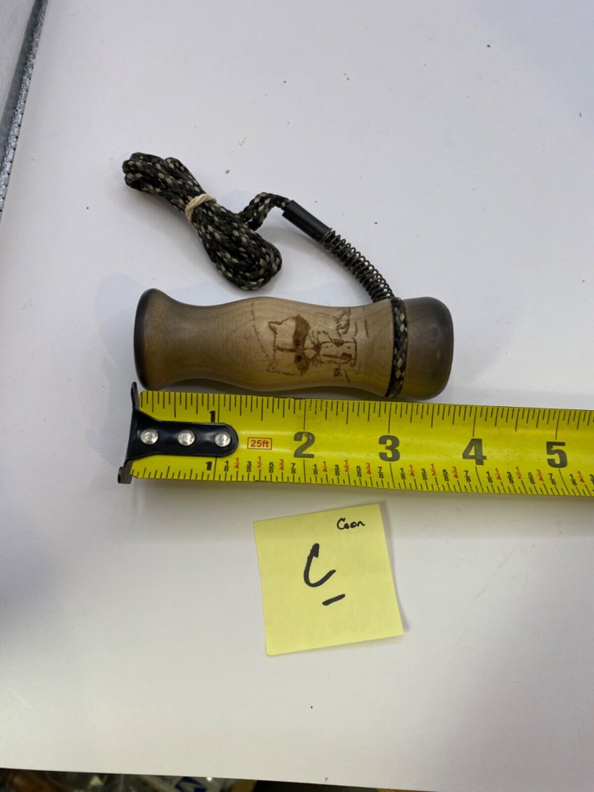 Wooden Amish Crafted Coon Squaller Raccoon Squealer Call