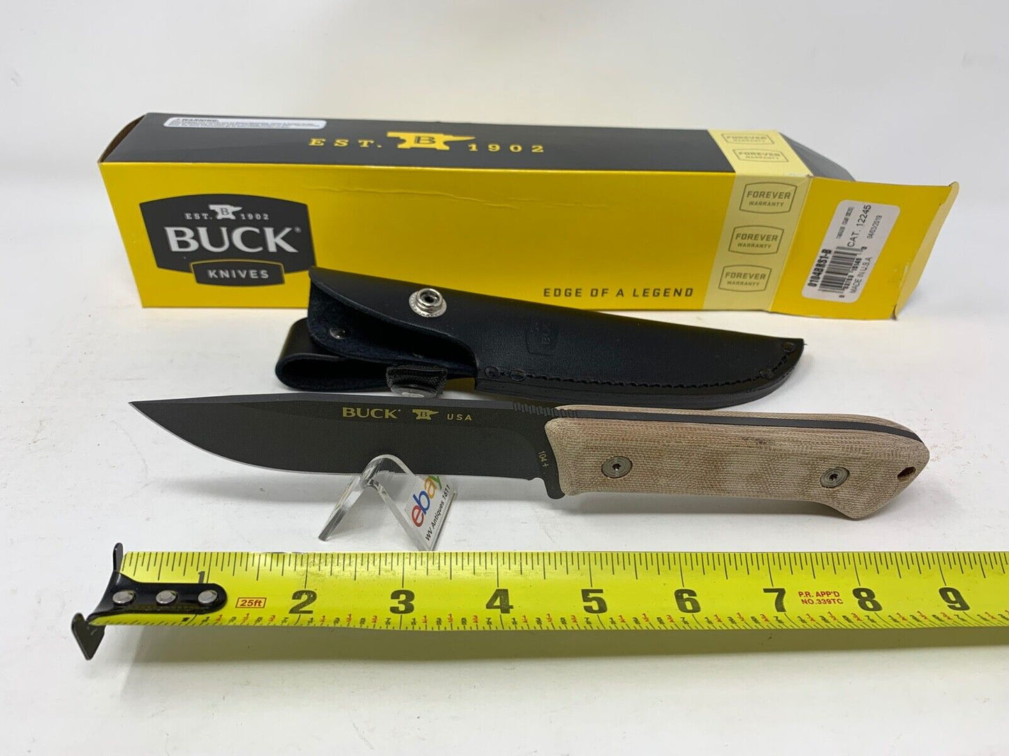 Buck USA 104 "Compadre Camp Knife" Fixed Blade Knife with Sheath - New In Box!