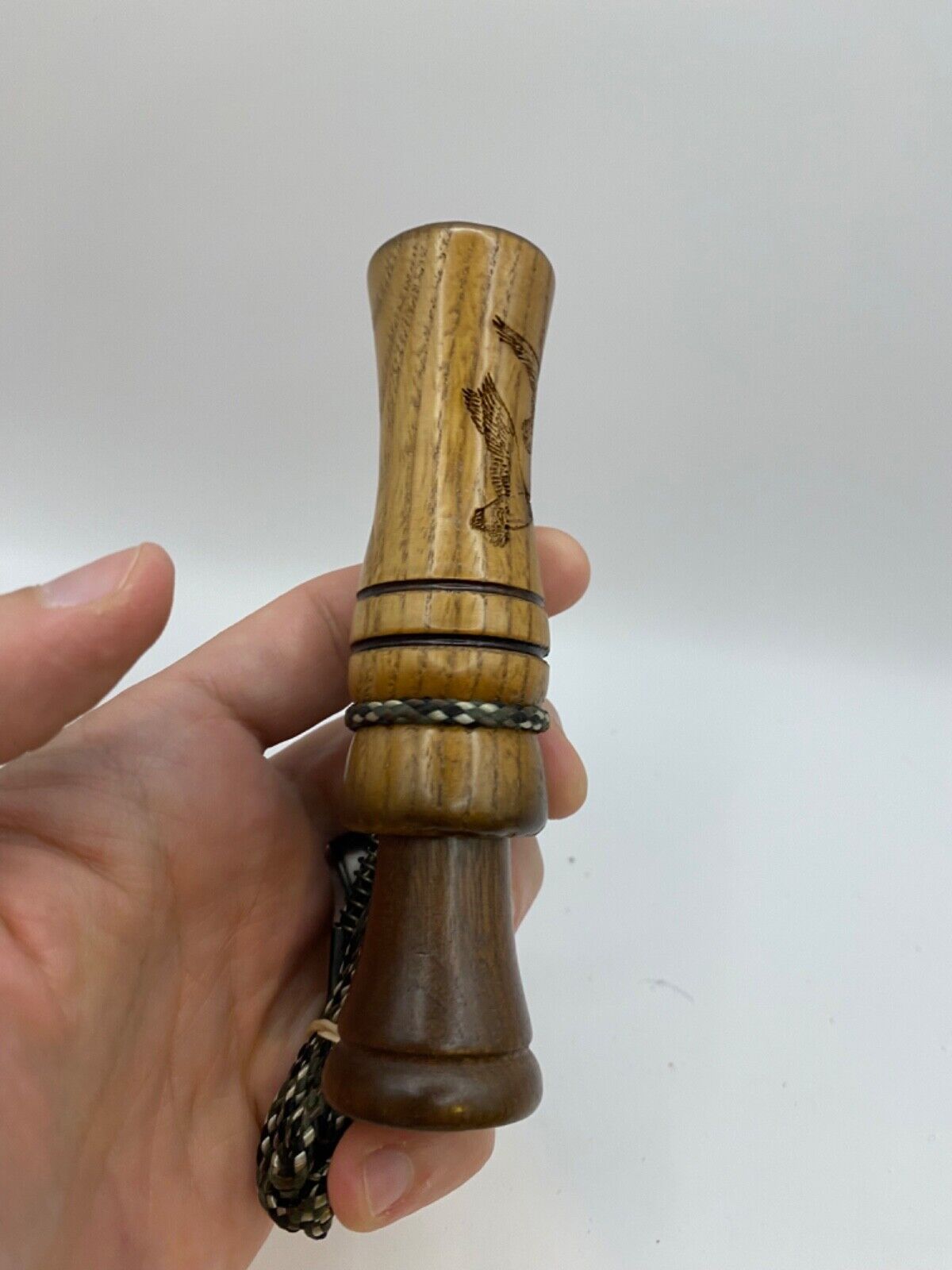 Genuinely Amish Crafted Duck Call with Lanyard - Wooden