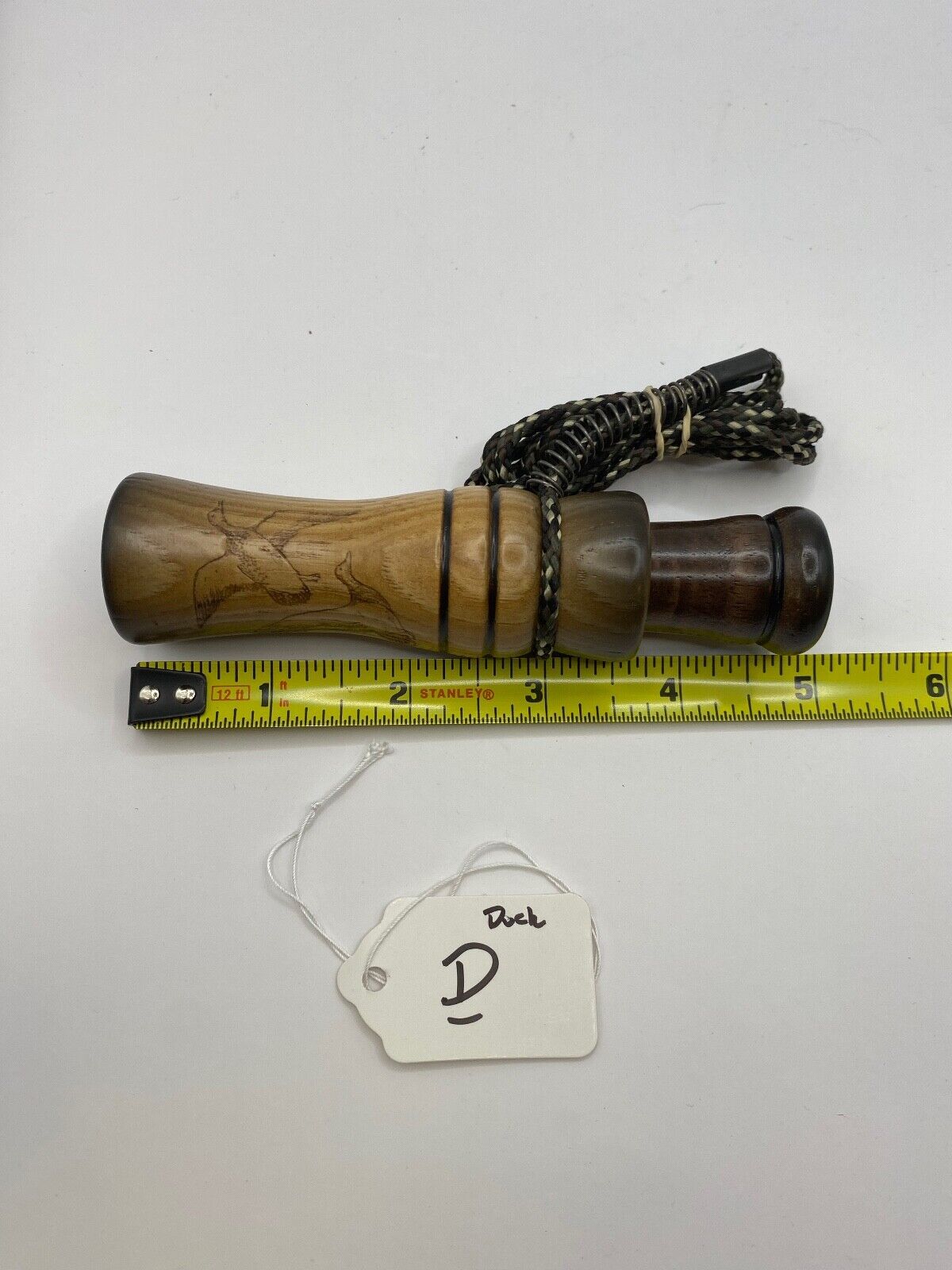 Genuinely Amish Crafted Duck Call with Lanyard - Wooden