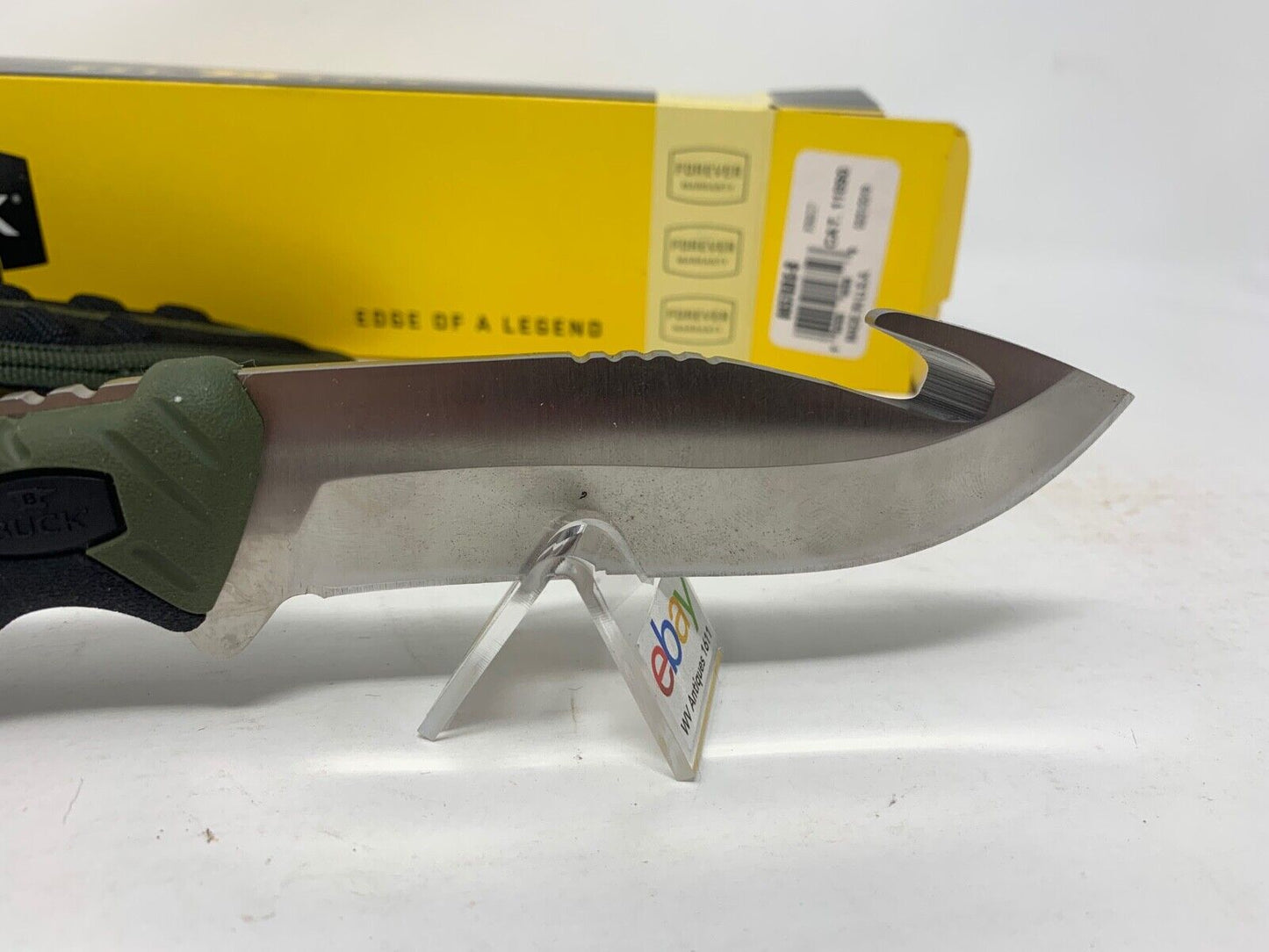 Buck USA 657 Large Pursuit Fixed Blade Hunting Knife with Sheath, Guthook - New!