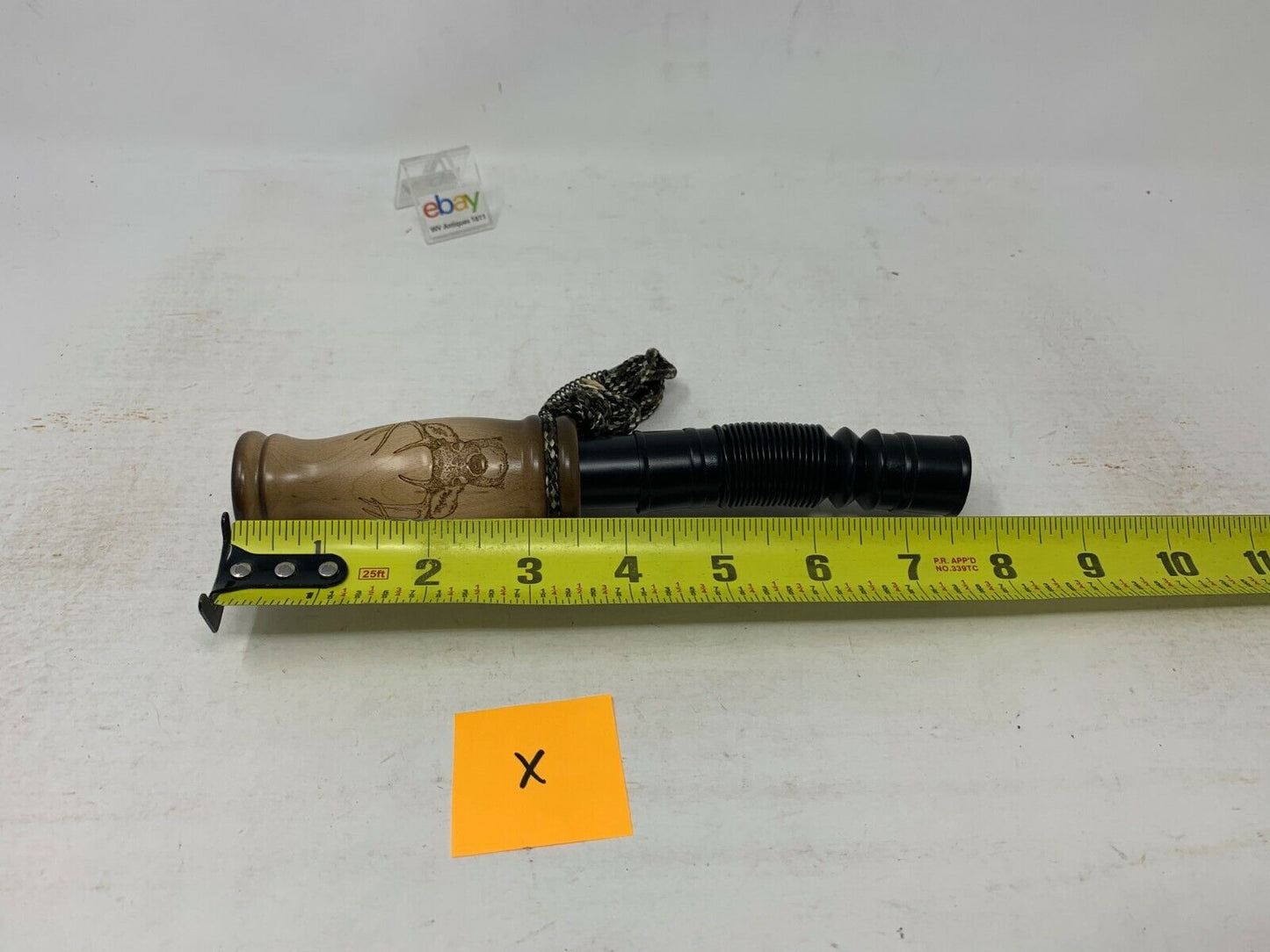 Wooden Amish Crafted Buck Deer Grunt Call with Lanyard