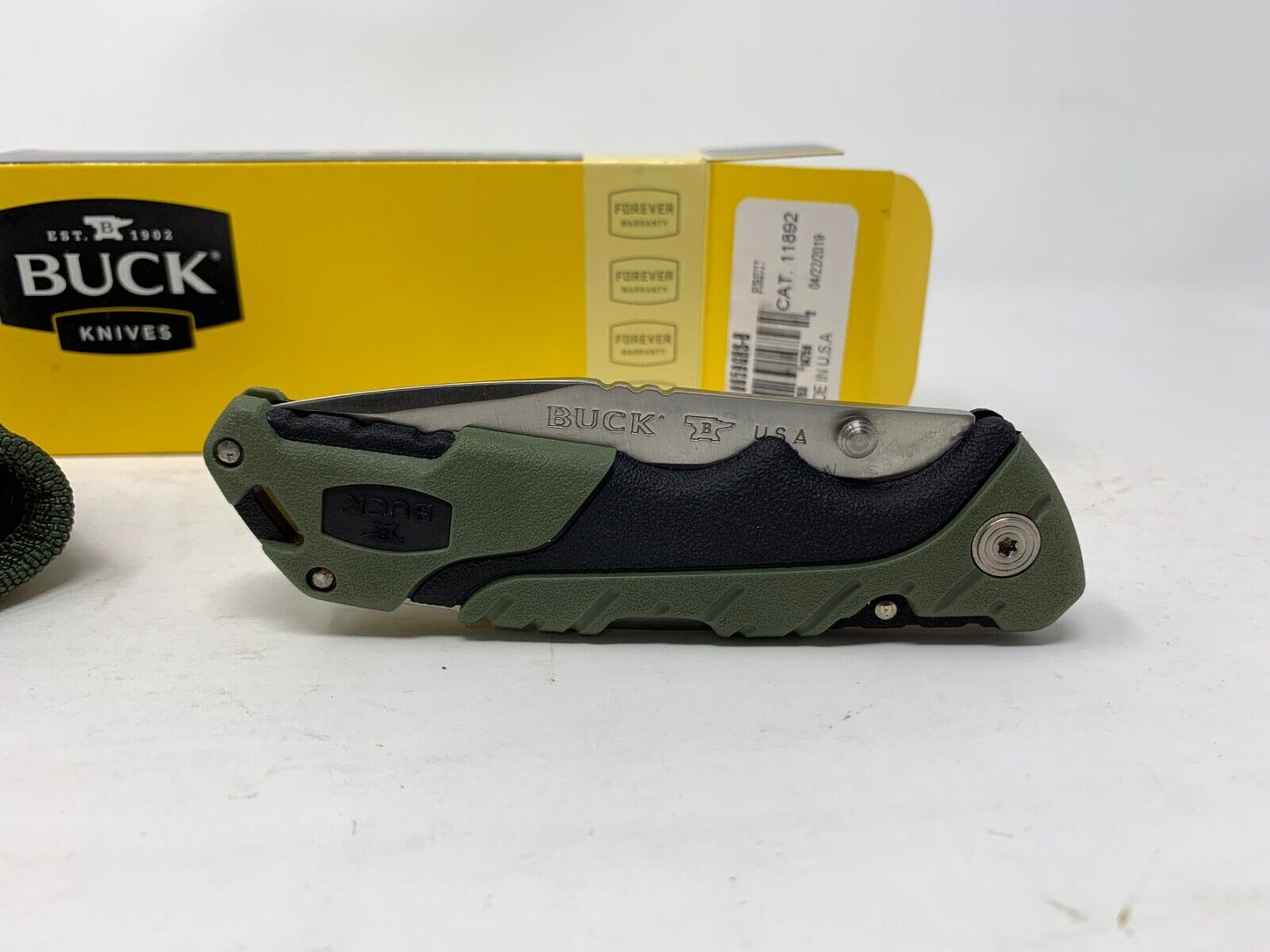 Buck USA 659 Large Pursuit Folding Hunting Knife with Sheath - New In Box!