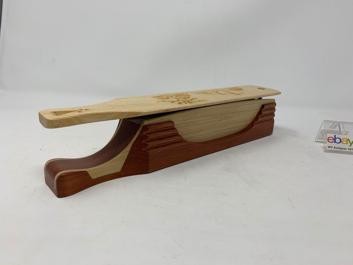 Wooden Amish Crafted "10" Handle Half Moon" Turkey Box Call