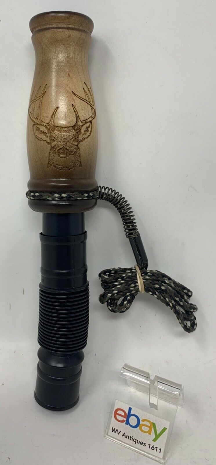 Wooden Amish Crafted Buck Deer Grunt Call with Lanyard