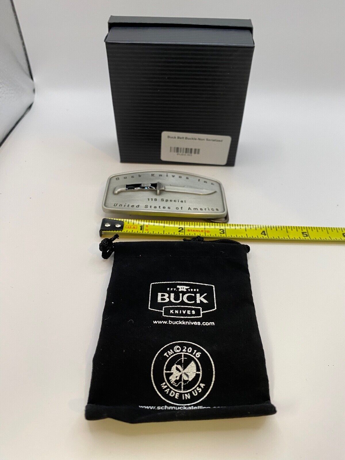 Buck Knives USA Buck 119 Special Belt Buckle - 75th Commemorative - New!