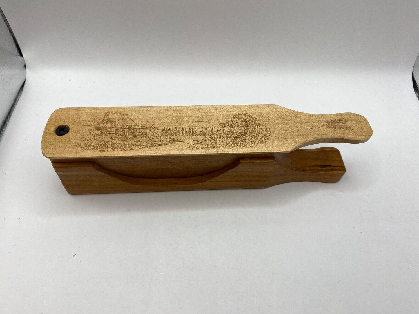 Genuinely Amish Crafted "Handle Half Moon" Turkey Box Call