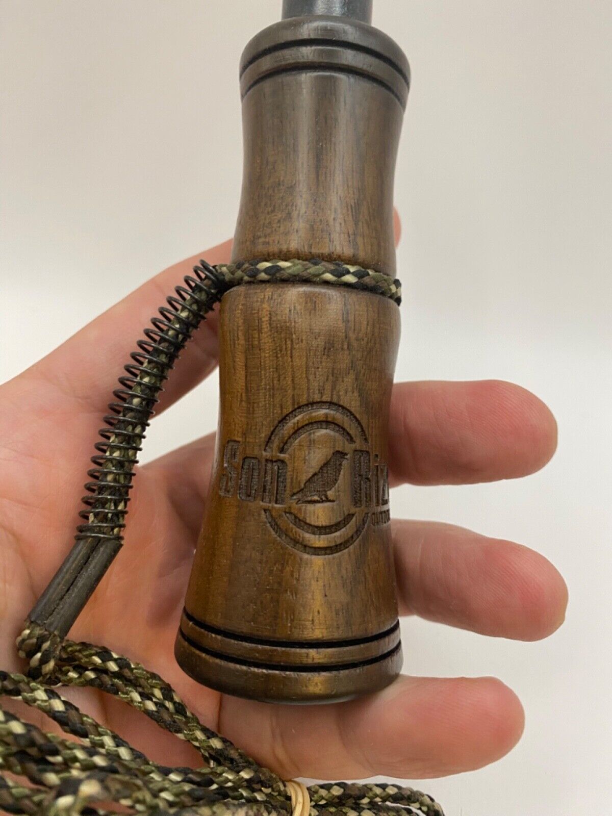 Wooden Amish Crafted Son Rize Crow Call - Big, Full Sound