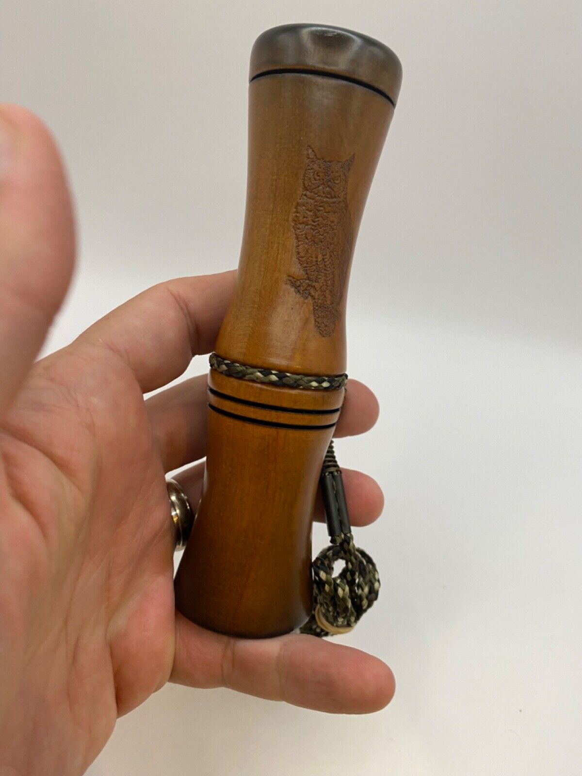 Genuinely Amish Crafted Barred Owl Hooter / Call - Wooden - Turkey Locator Call!