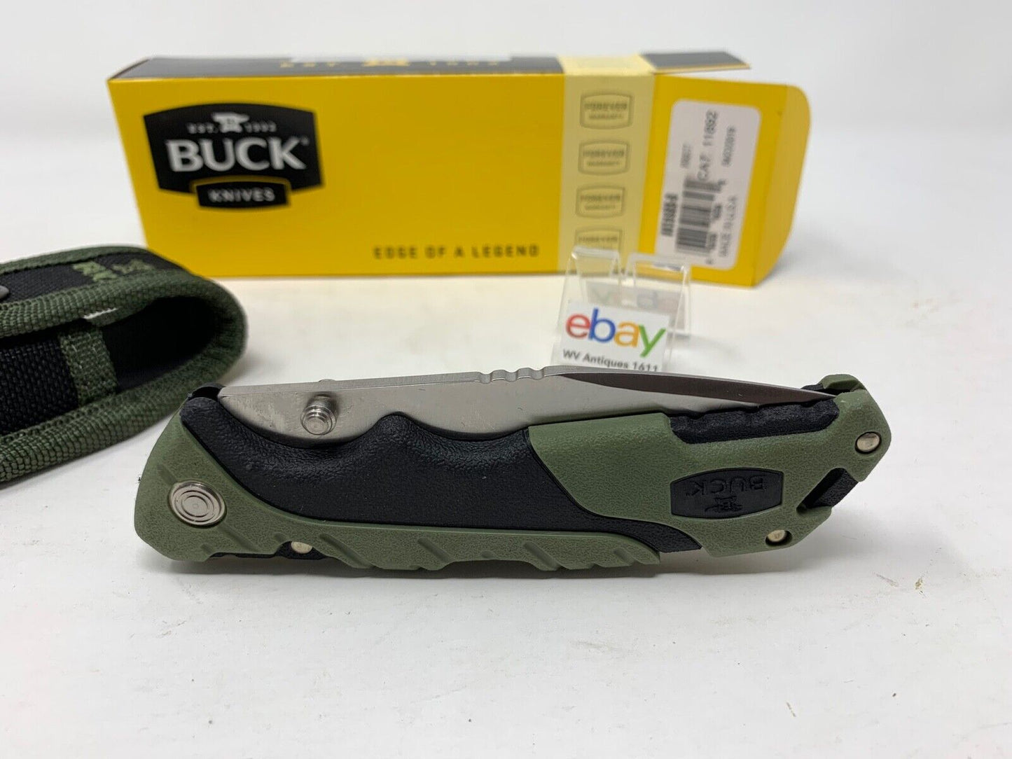 Buck USA 659 Large Pursuit Folding Hunting Knife with Sheath - New In Box!