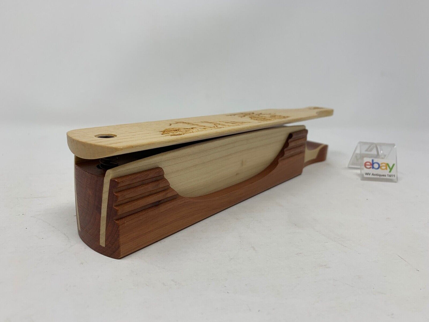 Wooden Amish Crafted "10" Handle Half Moon" Turkey Box Call