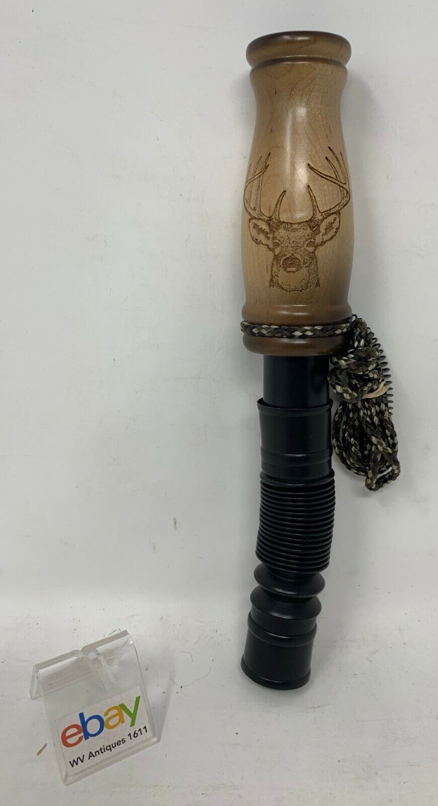 Wooden Amish Crafted Buck Deer Grunt Call with Lanyard