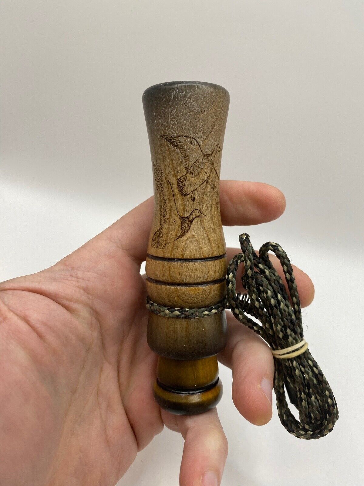 Genuinely Amish Crafted Duck Call with Lanyard - Wooden