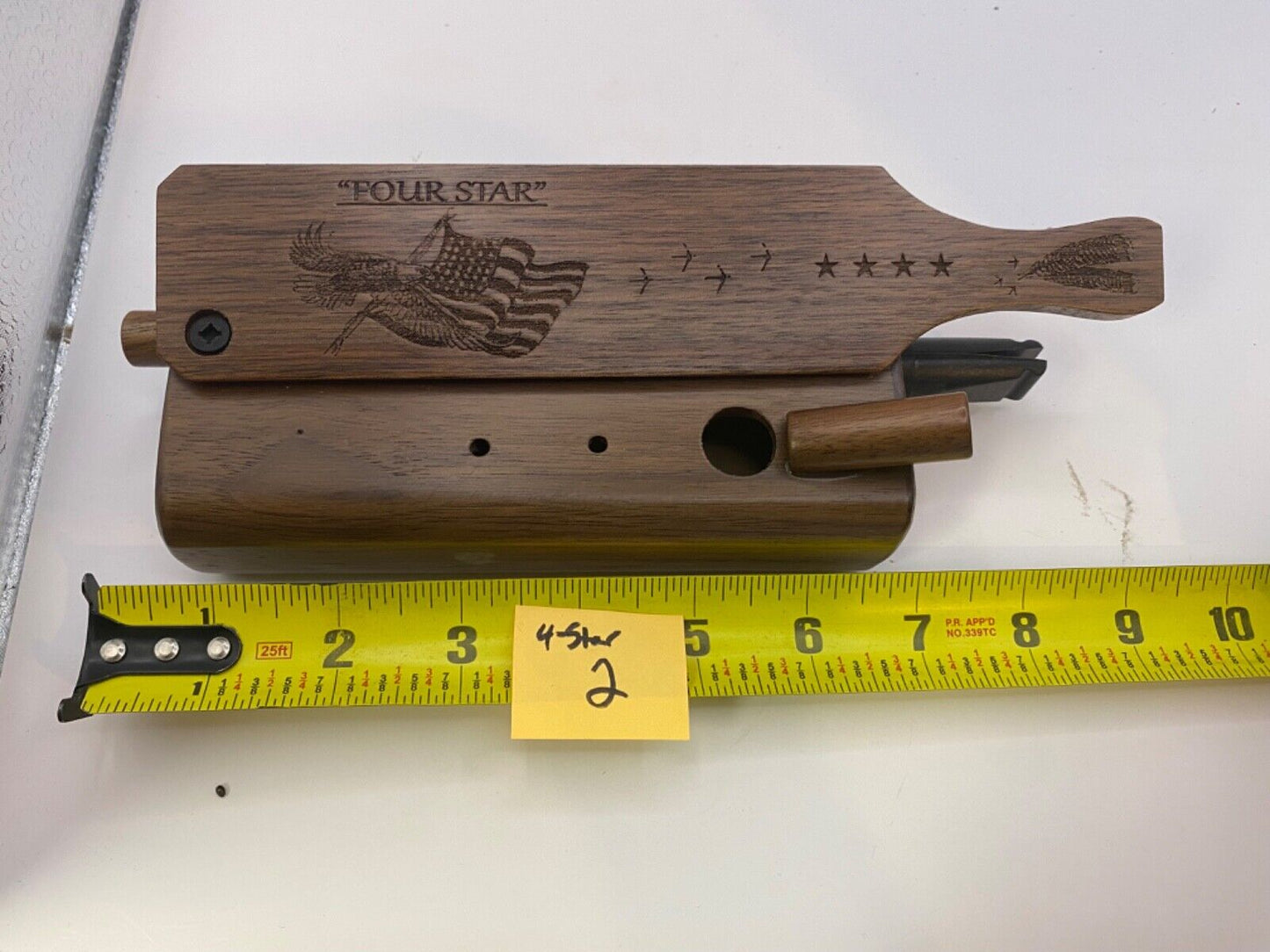 Genuinely Amish Crafted "Four Star" Combo Turkey Box Call - Crow, Owl, Hawk!