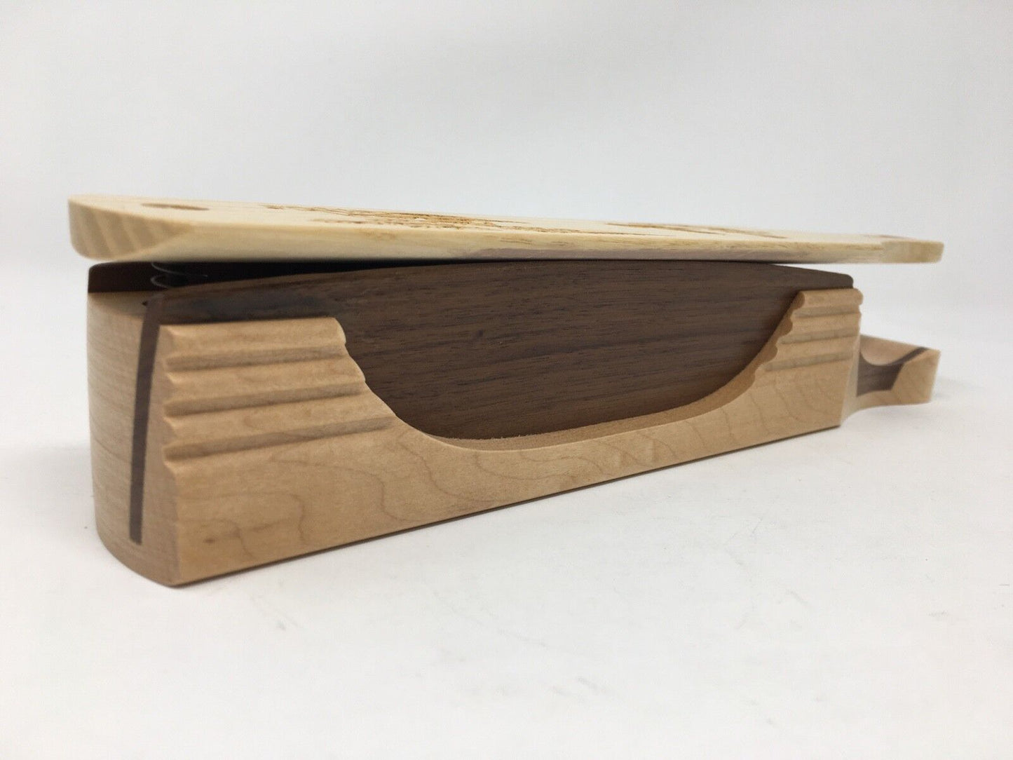Wooden Amish Crafted "10" Handle Half Moon" Turkey Box Call