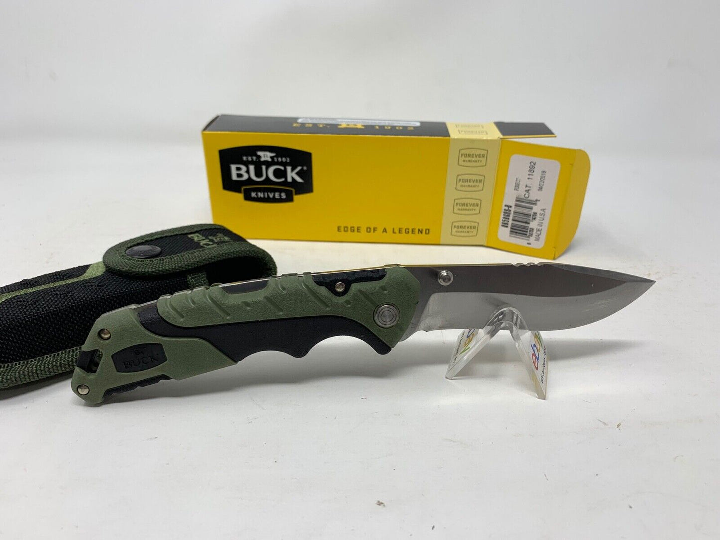 Buck USA 659 Large Pursuit Folding Hunting Knife with Sheath - New In Box!
