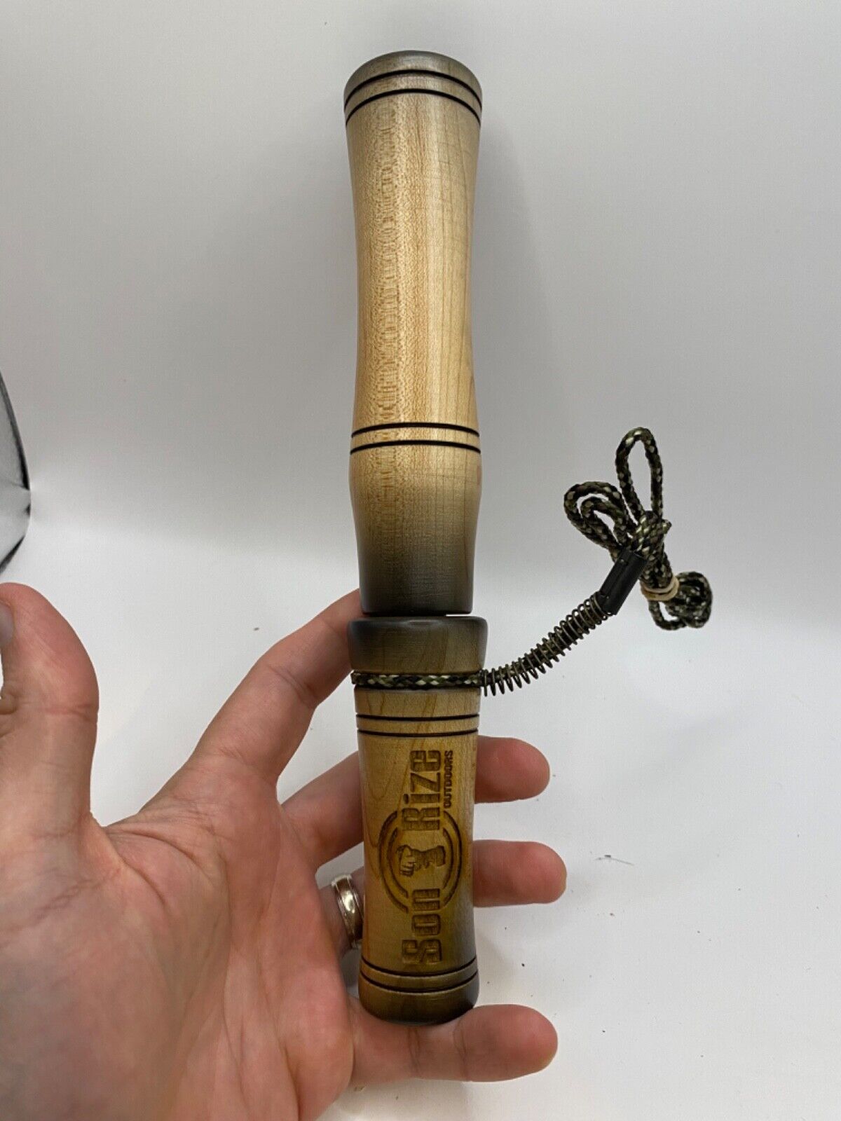 Wooden Amish Crafted Son Rize Buck / Deer Grunt Call - All Wood, Deep Sound!