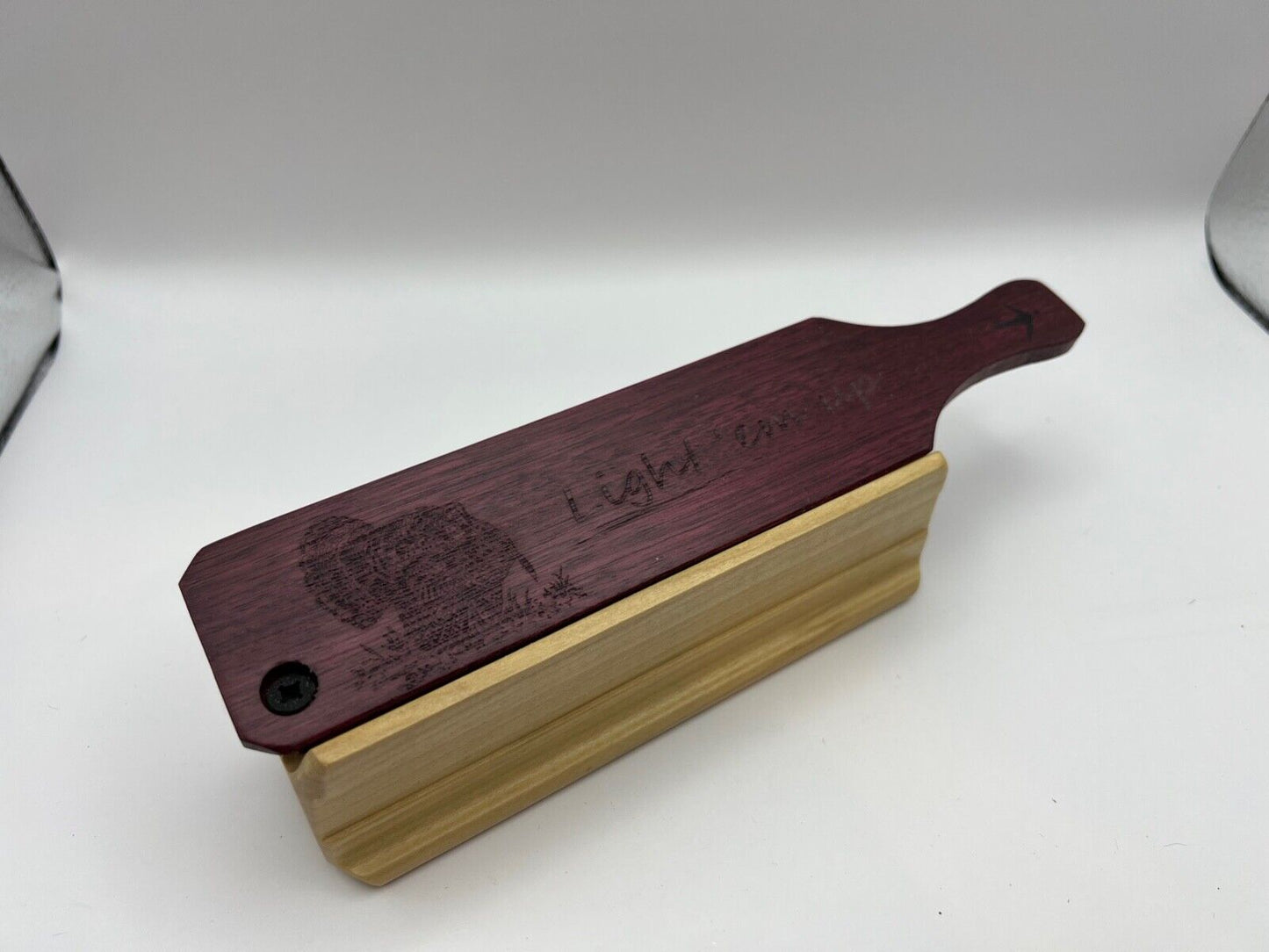 Wooden Amish Crafted "Light Em Up" Limited Edition 2022 Turkey Box Call