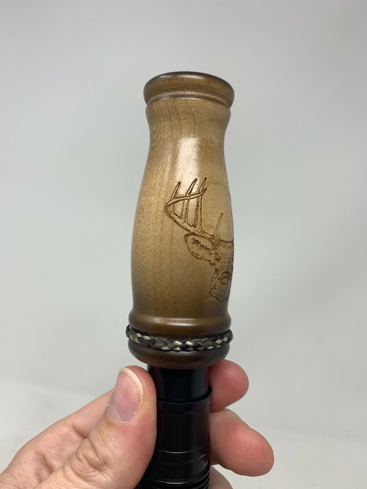 Wooden Amish Crafted Buck Deer Grunt Call with Lanyard