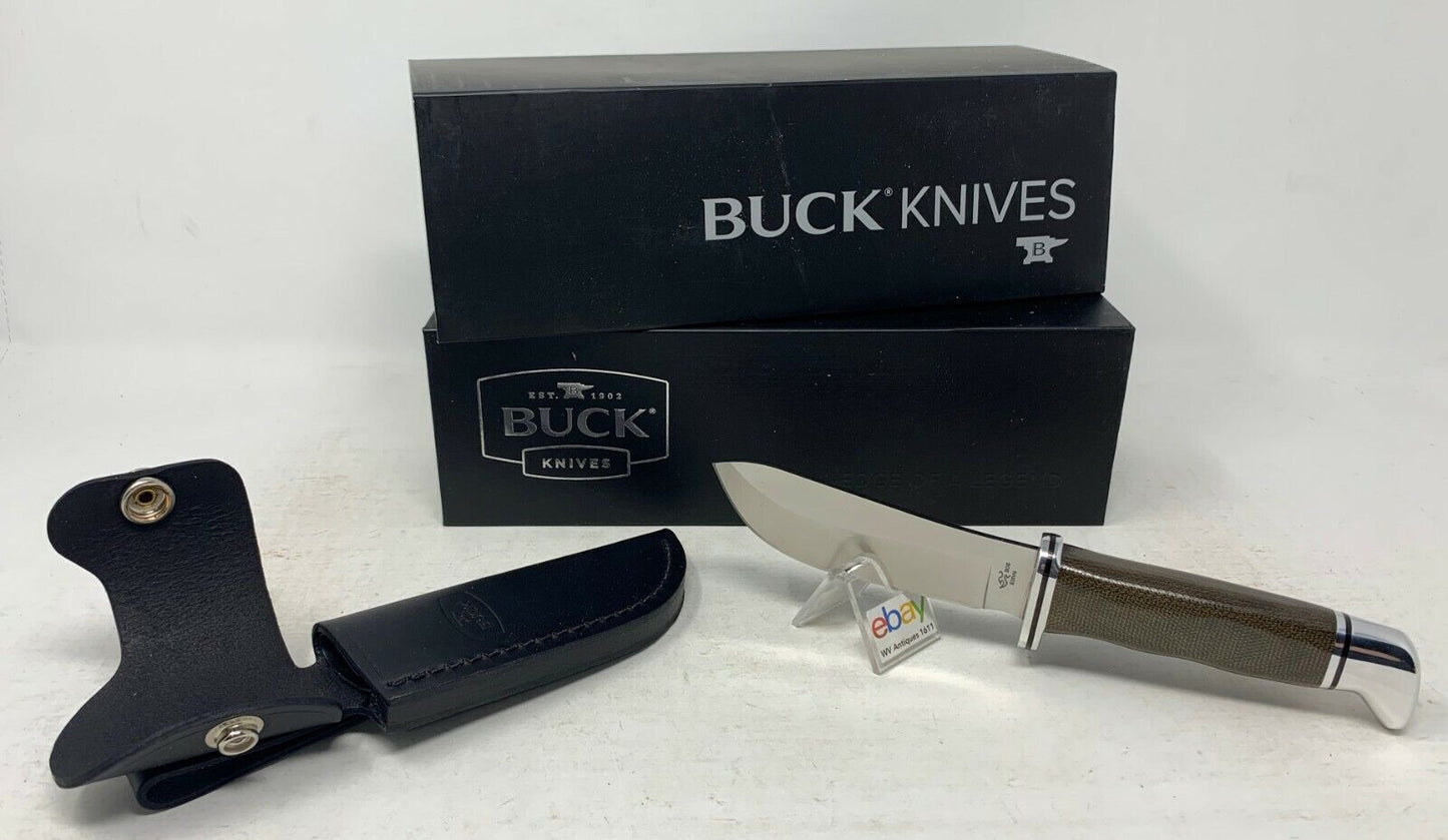 Buck USA 103 Skinner PRO with Sheath, Single Blade, Micarta Handle, S35VN New
