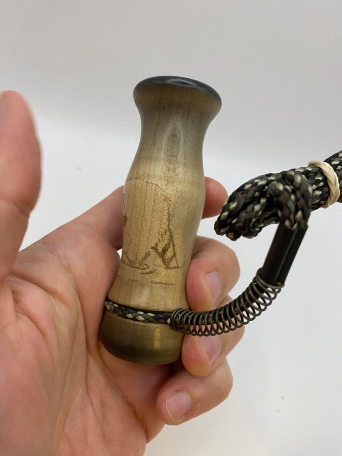 Wooden Amish Crafted Coon Squaller Raccoon Squealer Call