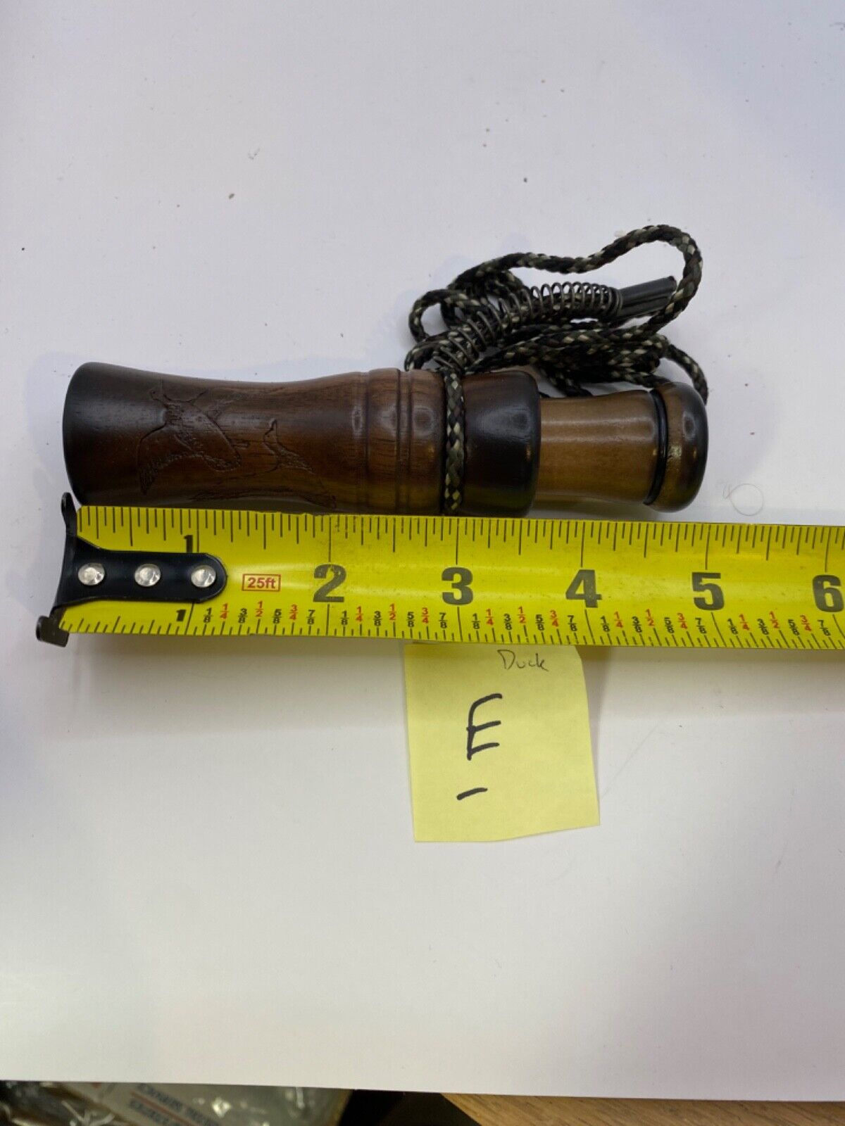 Genuinely Amish Crafted Duck Call with Lanyard - Wooden