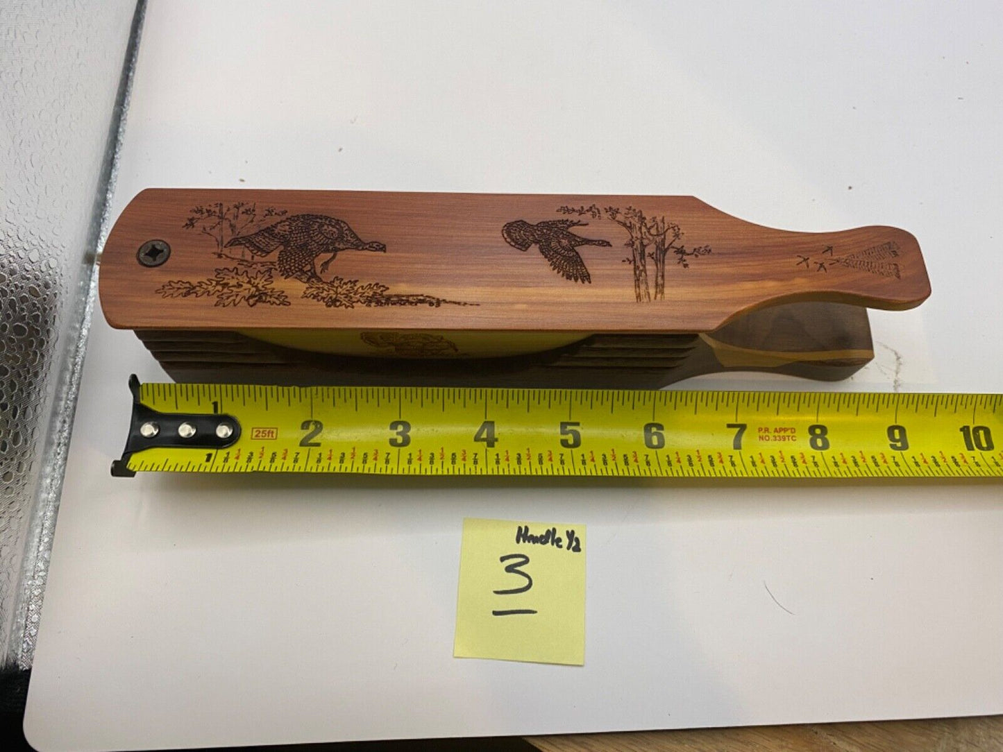 Genuinely Amish Crafted "Handle Half Moon" Turkey Box Call