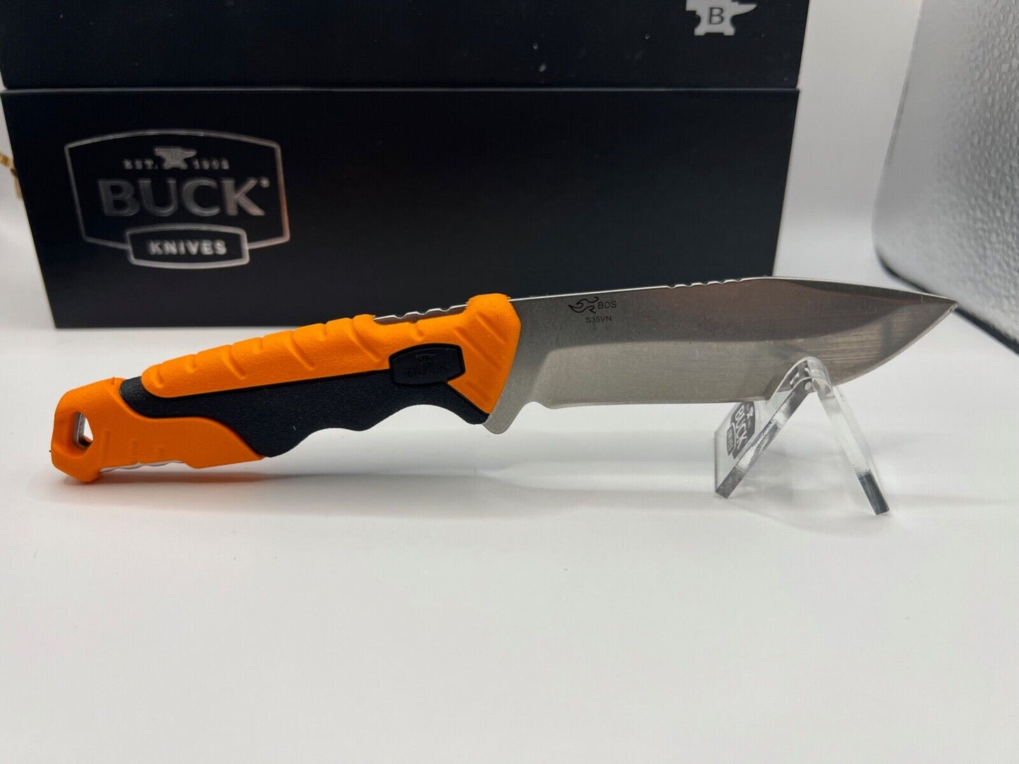 Buck USA 658 Small Pursuit PRO Fixed Blade Hunting Knife with Sheath, S35 - NIB!