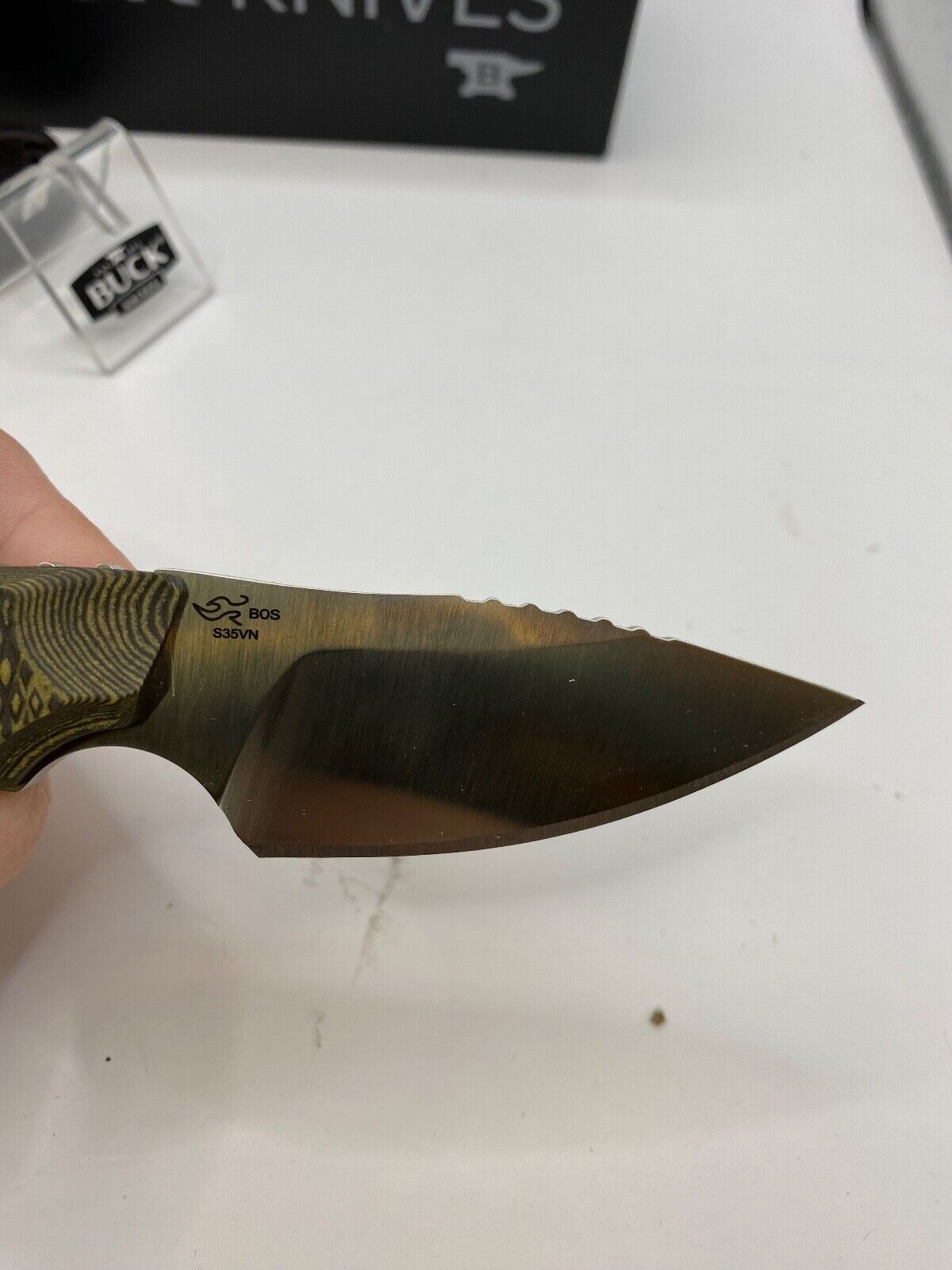 Buck USA 662 Alpha Scout Knife with Sheath, Richlite Handle, S35VN Steel - NIB