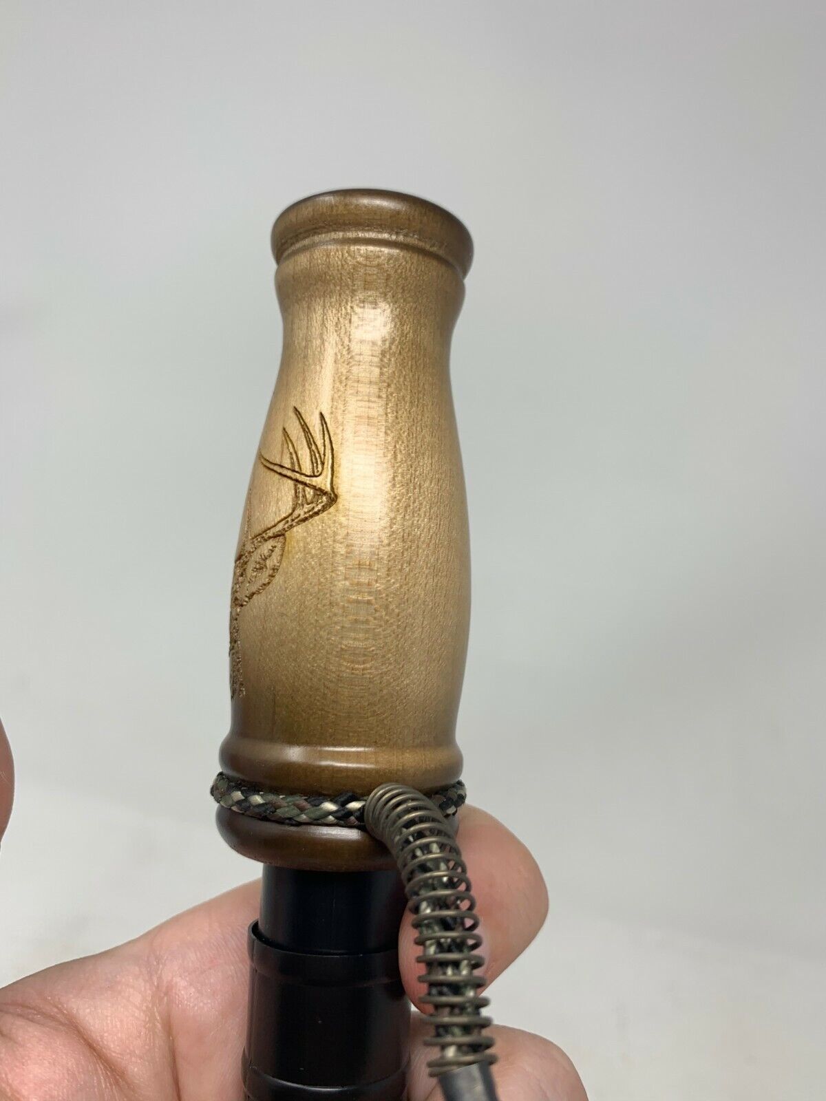 Wooden Amish Crafted Buck Deer Grunt Call with Lanyard