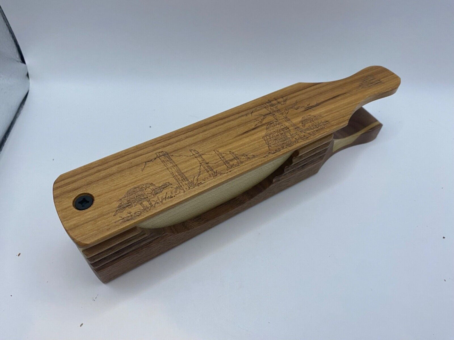 Genuinely Amish Crafted "Handle Half Moon" Turkey Box Call