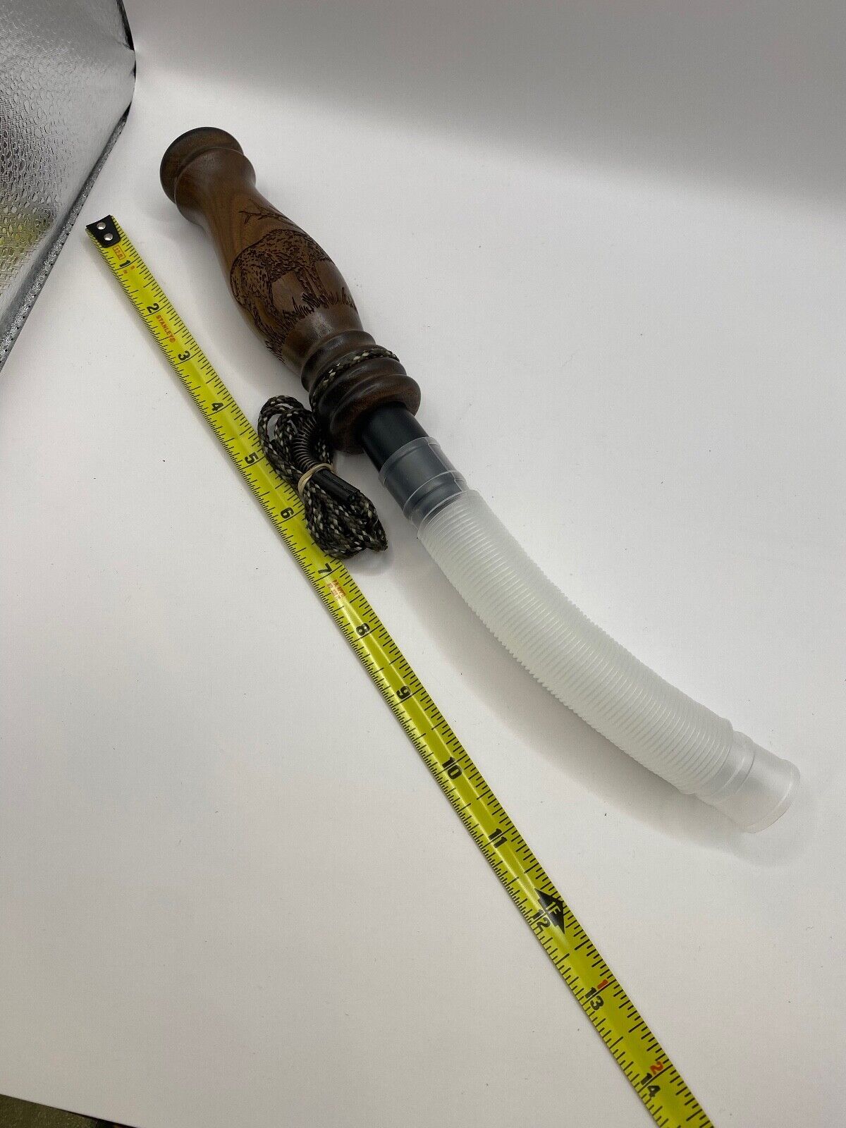 Genuinely Amish Crafted Wooden Elk Bugle Call with Lanyard