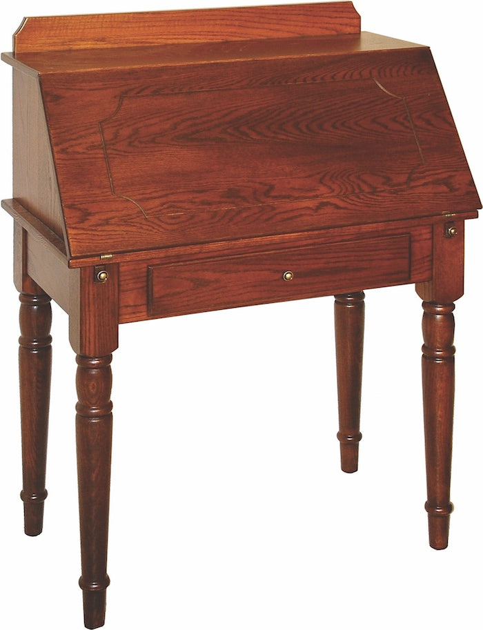 Dutch Secretary Desk – Traditional Style with Backsplash and Pencil Drawer