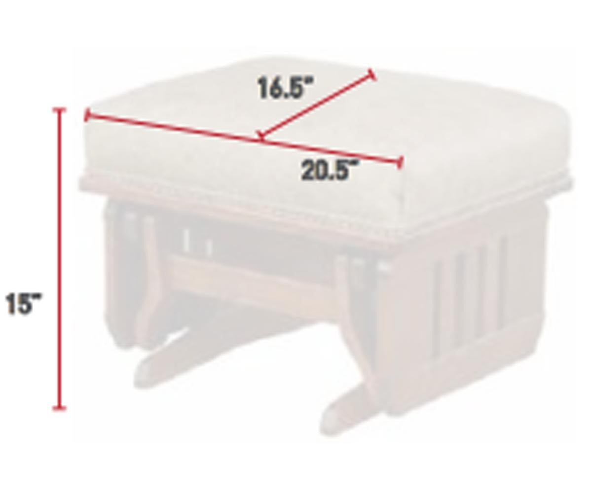 Mission Gliding Ottoman - Slatted Sides