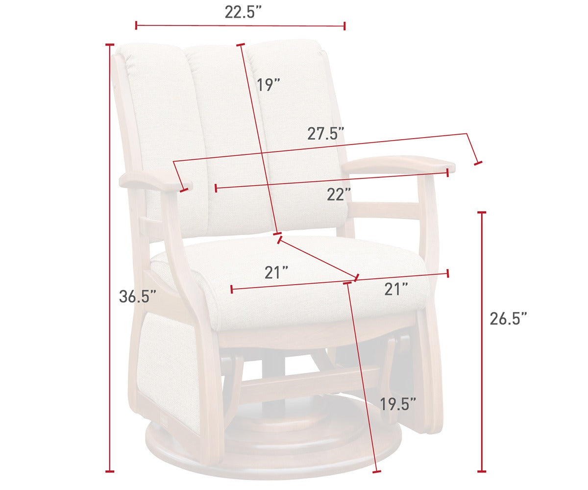 Sierra Low Back Swivel Glider