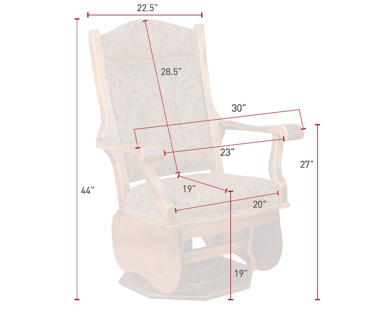 Swivel Glider - Platform Base - Wide