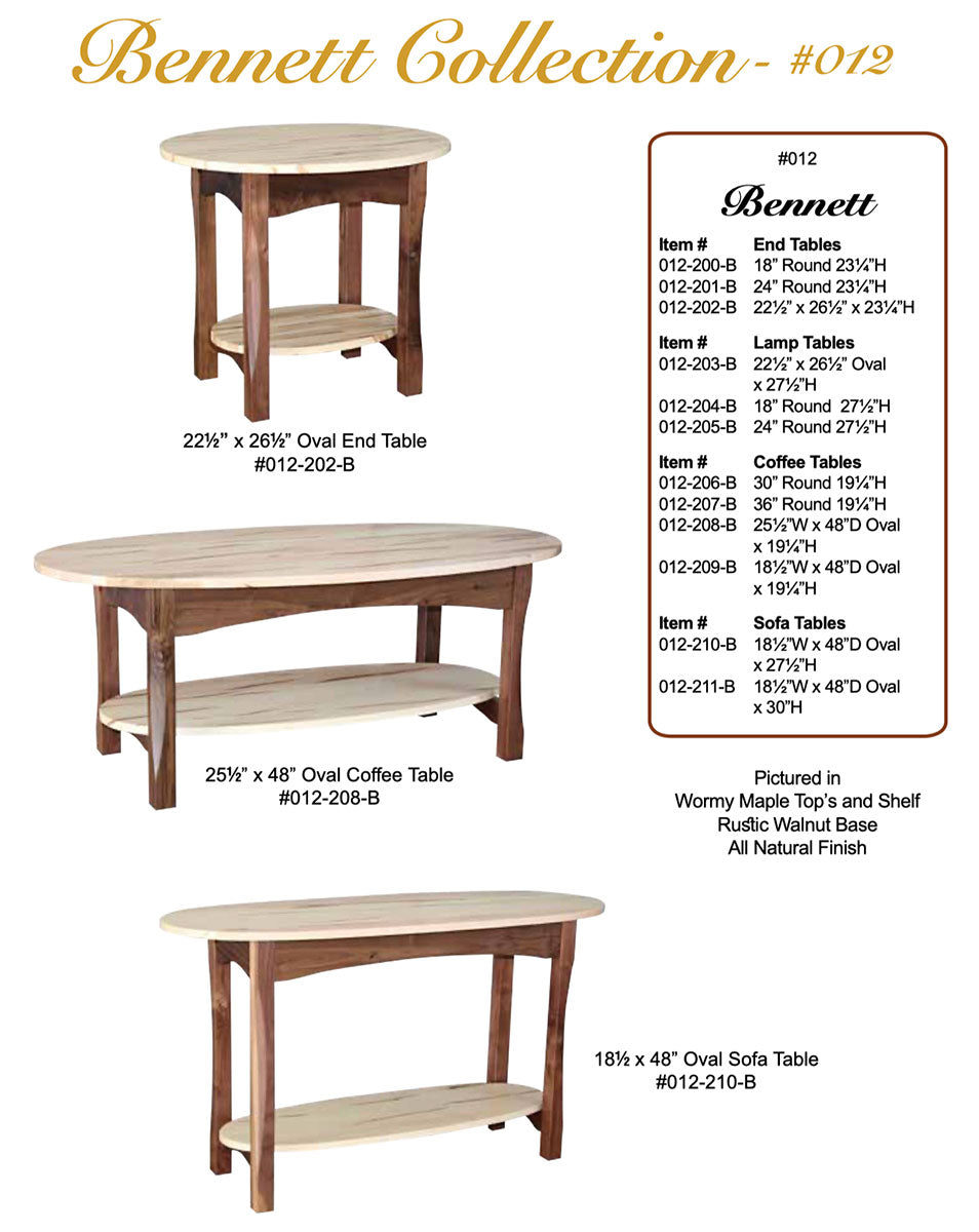 Bennett 36” Round Coffee Table
