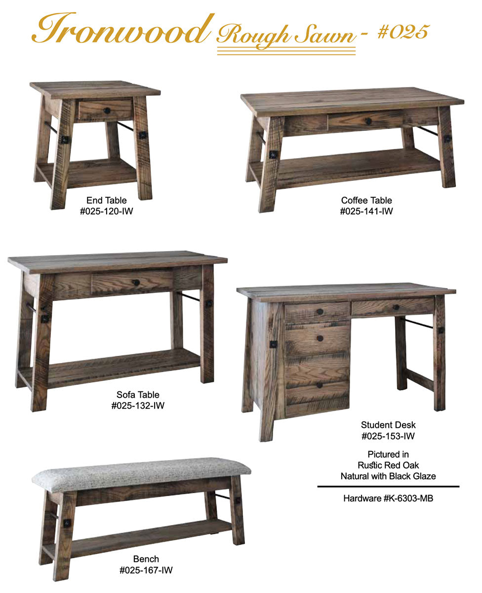 Ironwood Rough Sawn Coffee Table