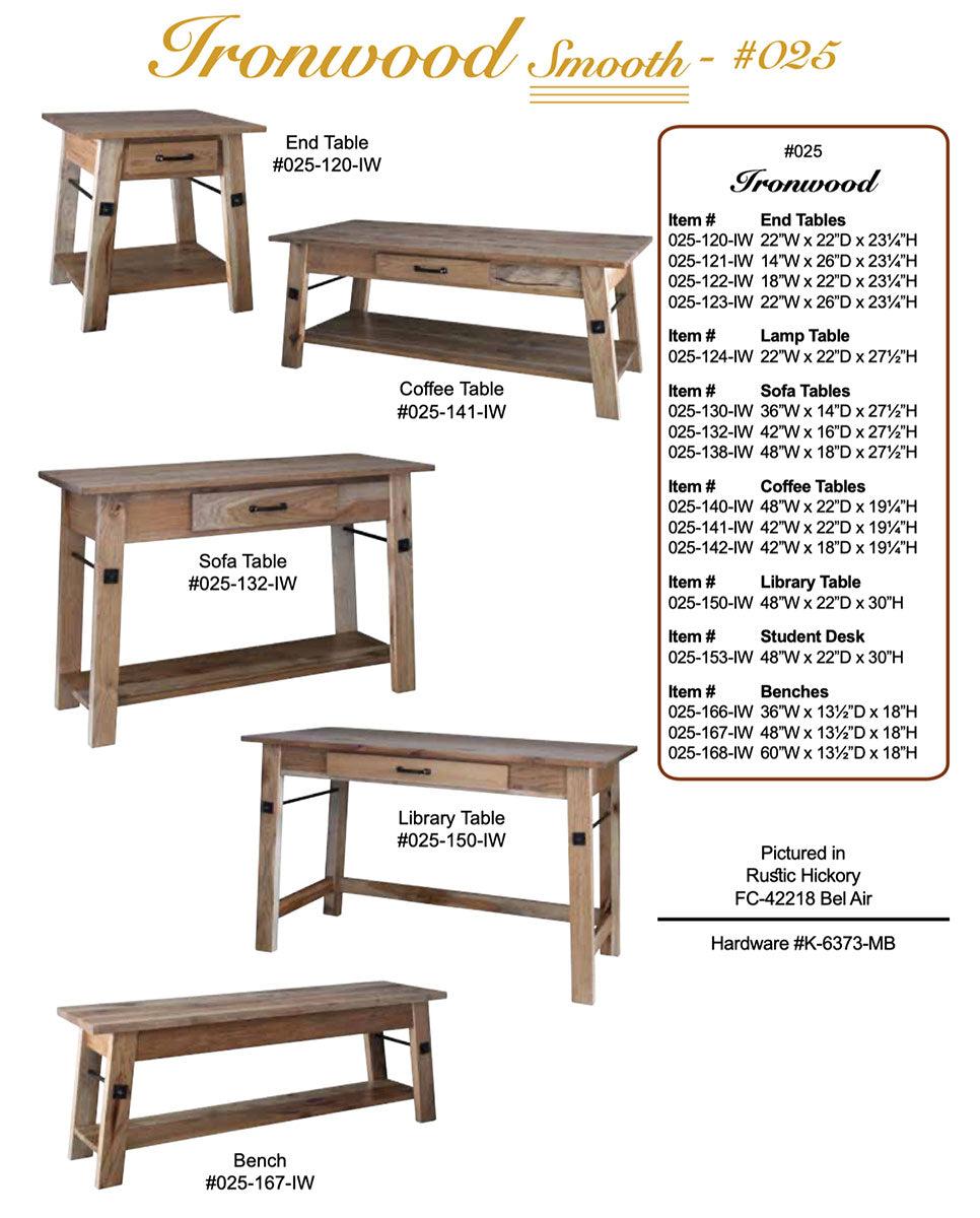 Ironwood Smooth Coffee Table