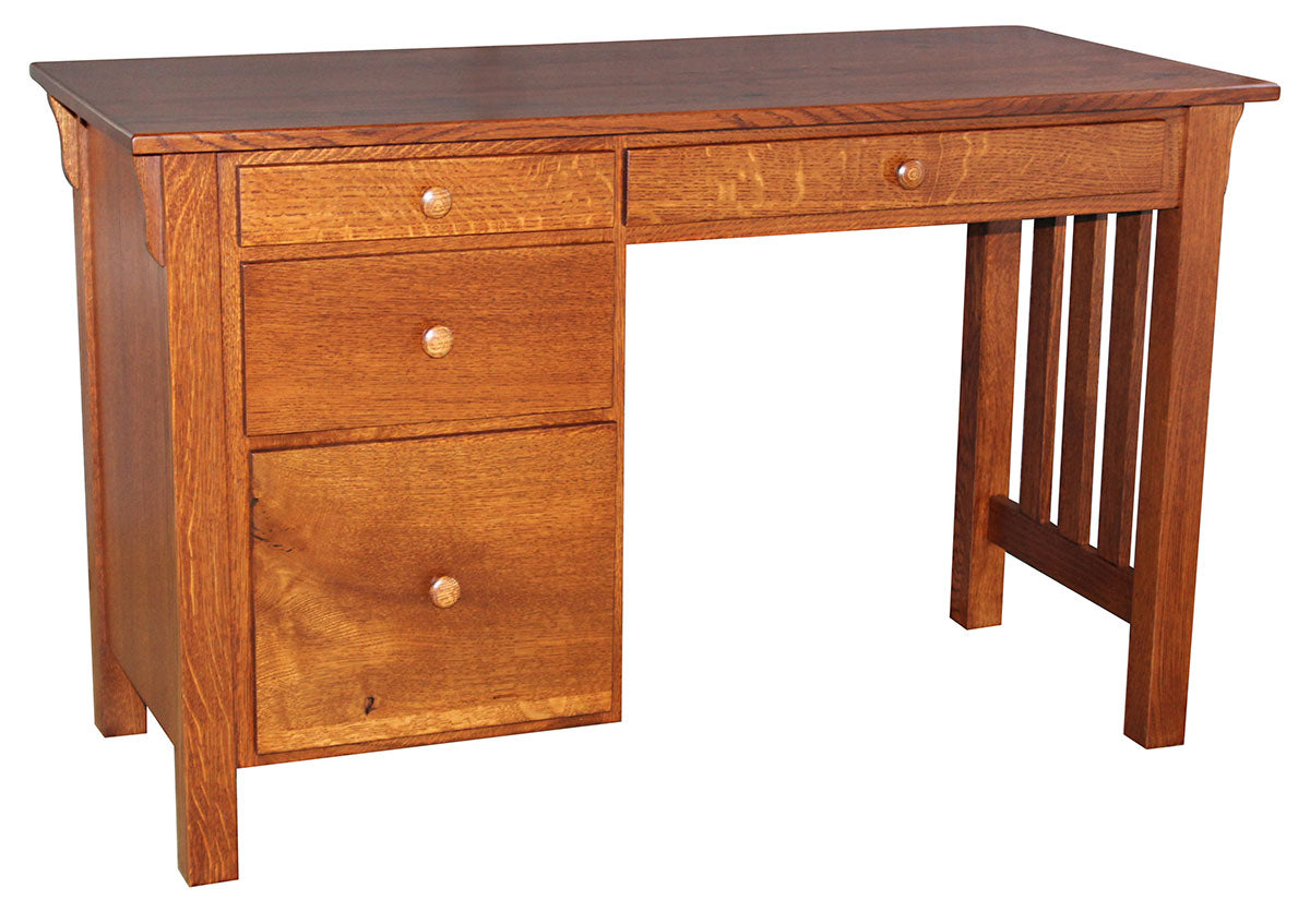 Wide Slat Mission Student Desk
