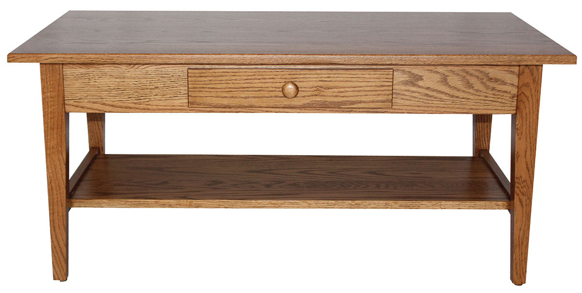 Shaker 42" Coffee Table With Shelf