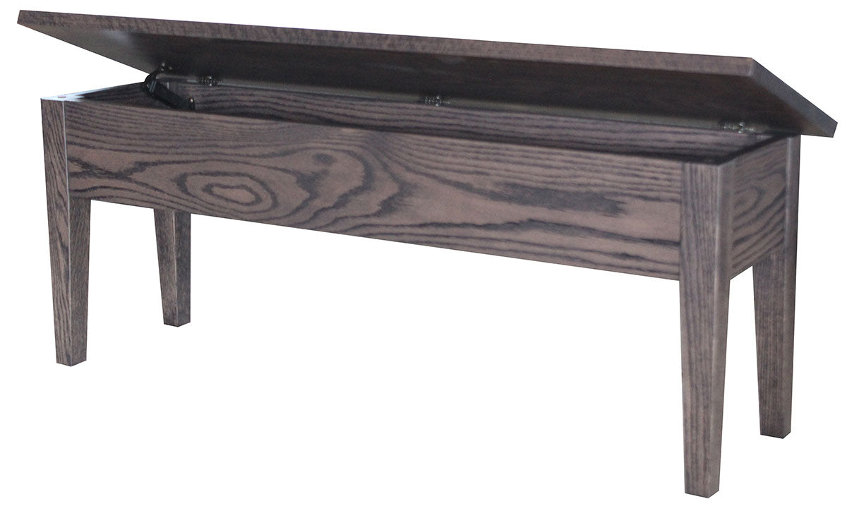 Shaker No Shelf Storage Bench