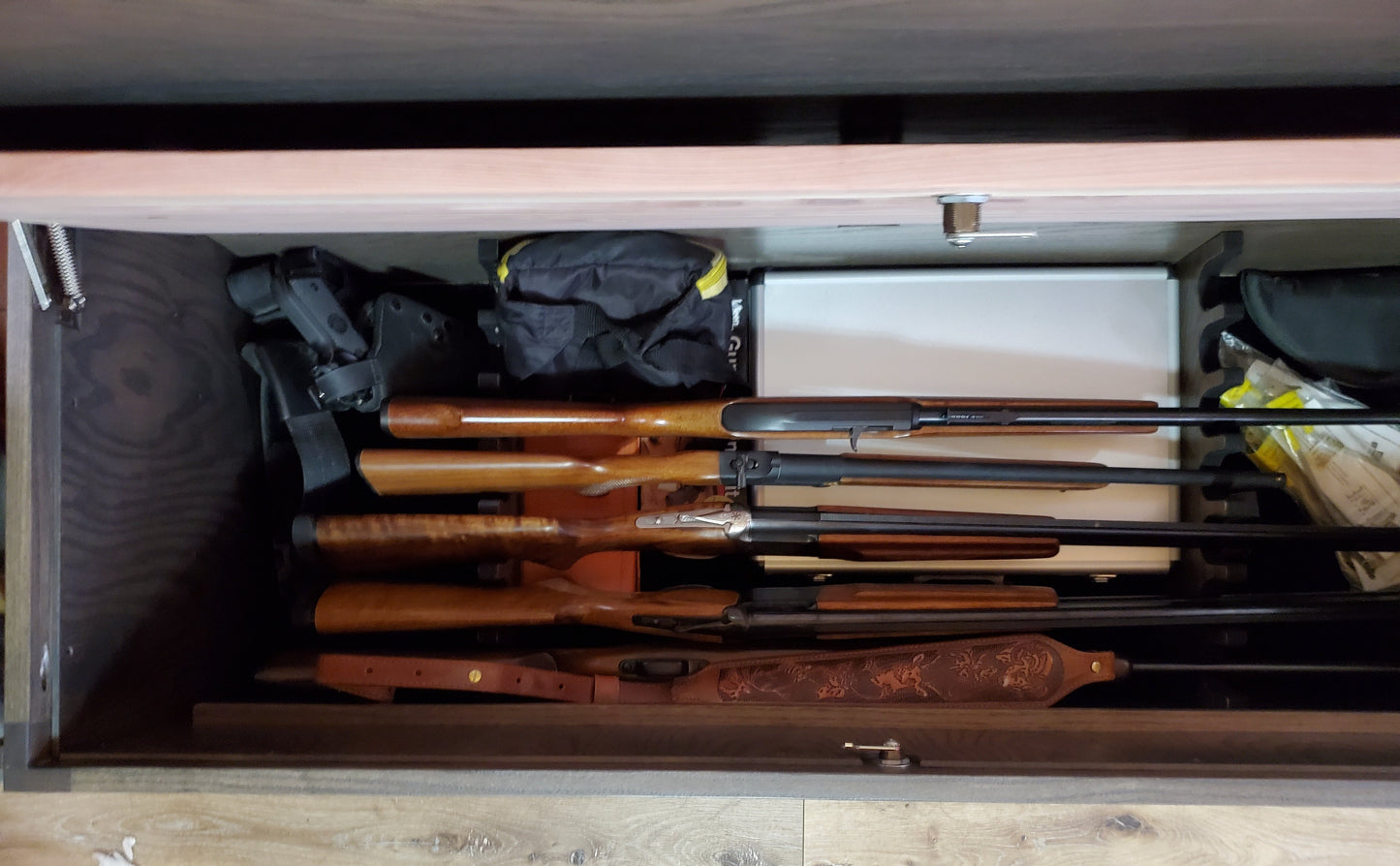 Gun Chest - Blanket Chest from the Outside, Gun Cabinet Inside