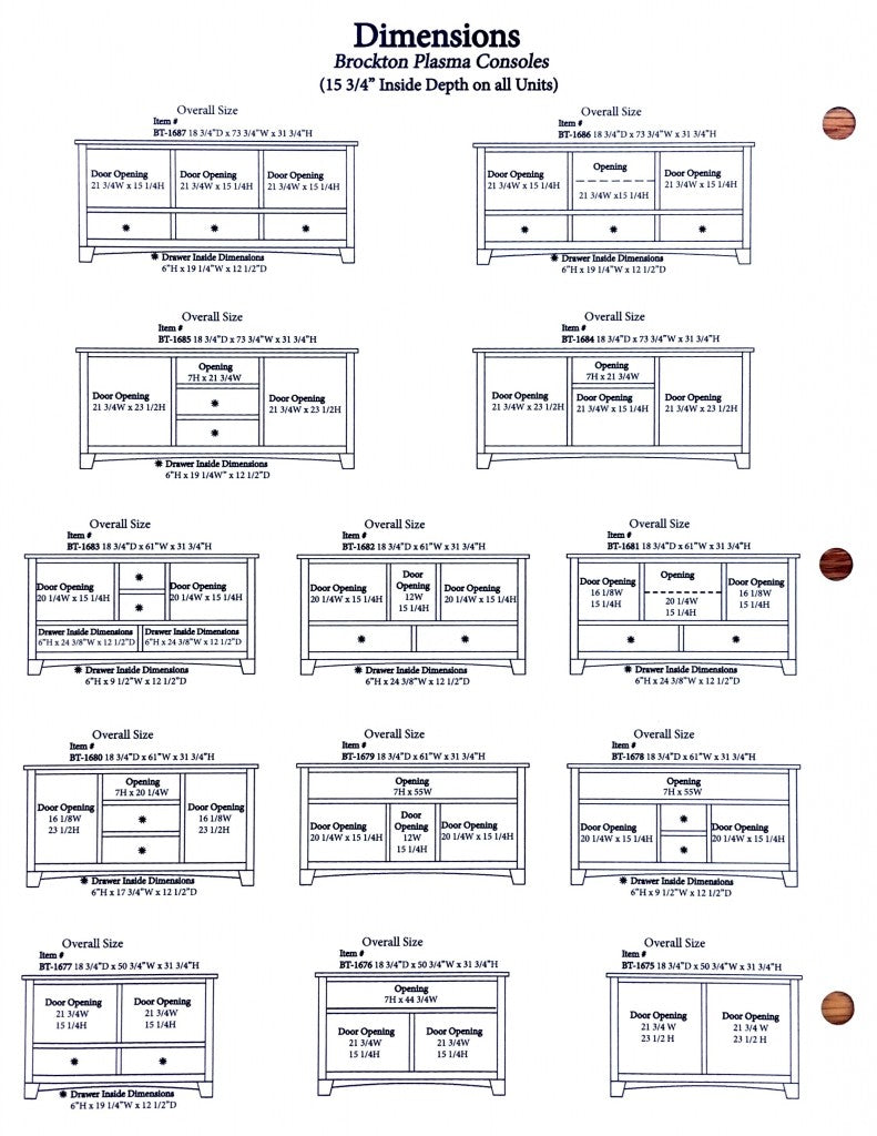 Brockton 60″ TV Console