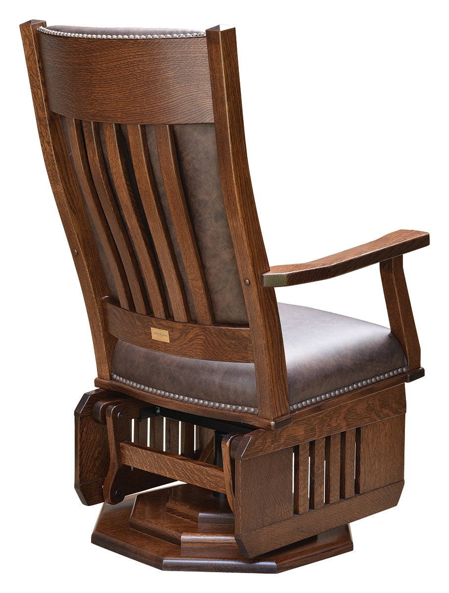 Mission Swivel Glider Platform Base - Slatted Sides