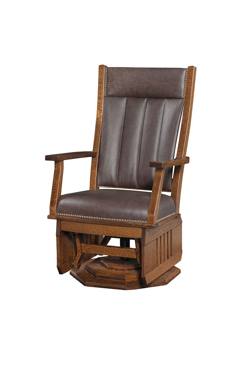 Mission Swivel Glider Platform Base - Slatted Sides