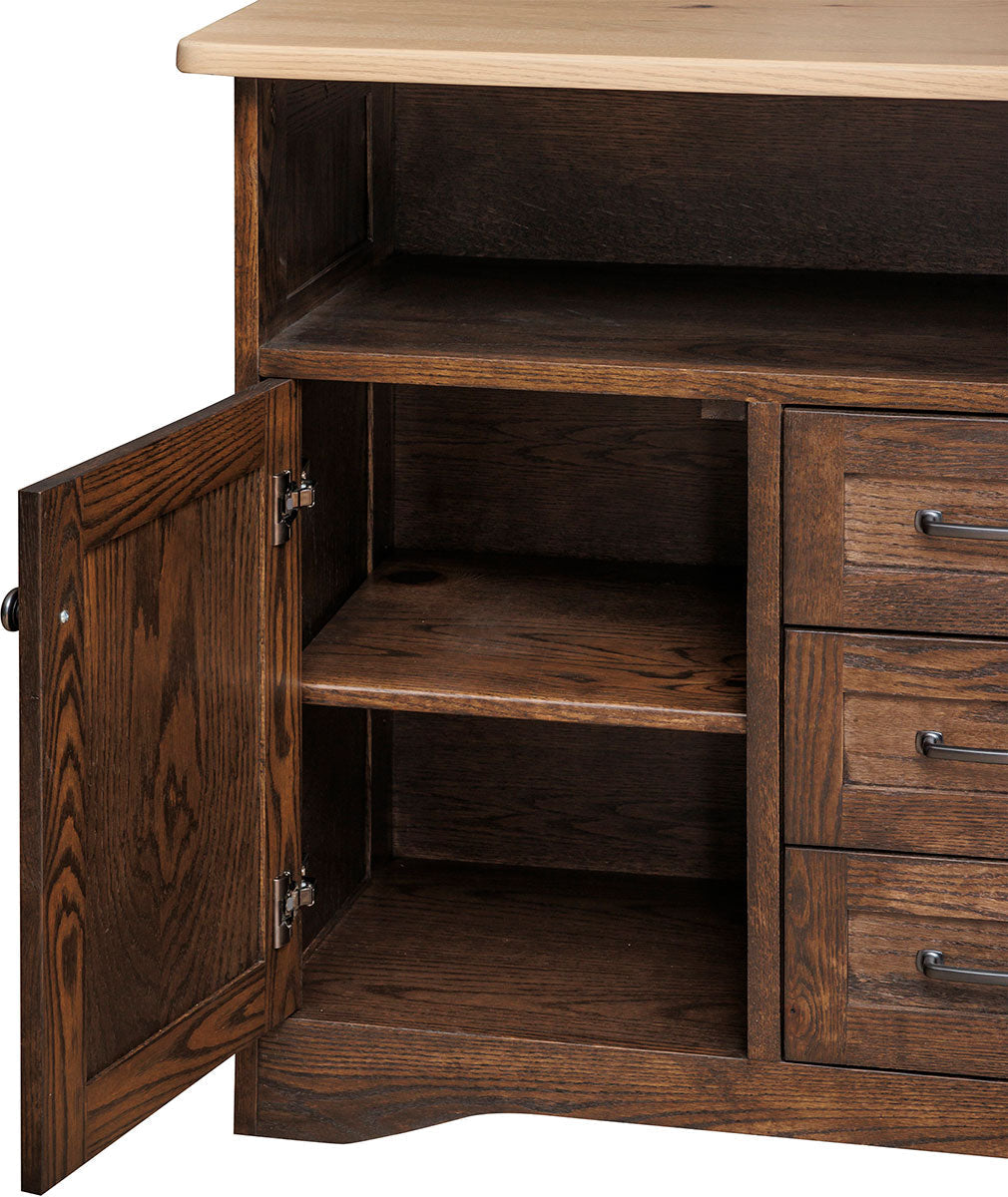 Farmstead Server with Wood Doors and Drawers